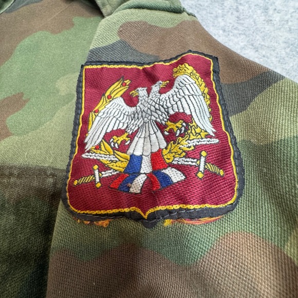 Serbian Army M93 Field Jacket Oak Leaf Camo Two Headed Eagle Patch XL Military - Picture 3 of 9